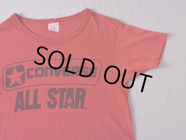 画像4: 1970s-80s CONVERSE ALL STAR Tシャツ 染み込みプリント　 表記S  (4)