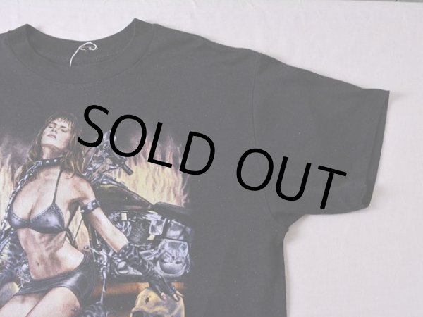 画像5: 1990s バイカースカルエロTシャツ　 表記L  (5)