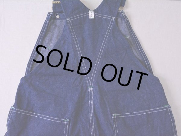 画像8: 1980s【KEY】デニムオーバーオール ワンウォッシュ　 表記w32  (8)