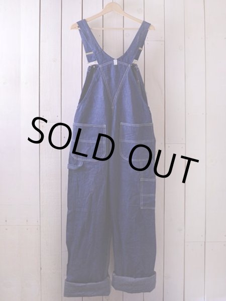 画像2: 1980s【KEY】デニムオーバーオール ワンウォッシュ　 表記w32  (2)
