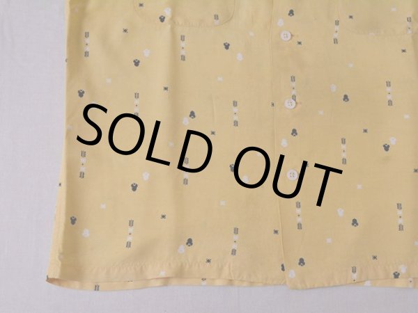 画像8: 1940s【DUKE KAHANAMOKU】レーヨンハワイアンシャツ　 表記M 15-15 1/2  (8)