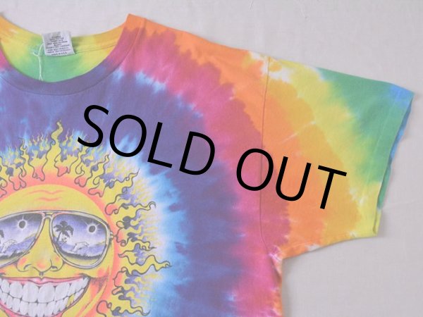 画像5: 1990s ゴキゲンな太陽タイダイTシャツ　 表記XL  (5)