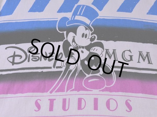 画像6: 1980s Disney MGM STUDIOS ミッキー総柄Tシャツ　 実寸L  (6)