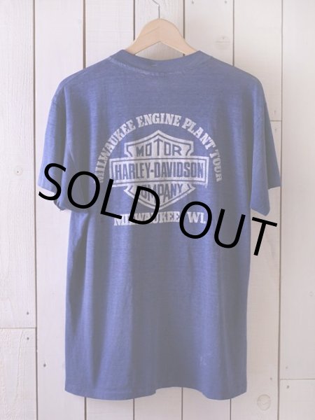 画像2: 1980s【HARLEY-DAVIDSON】Milwaukee Engine Plant Tour Tシャツ　 表記L  (2)