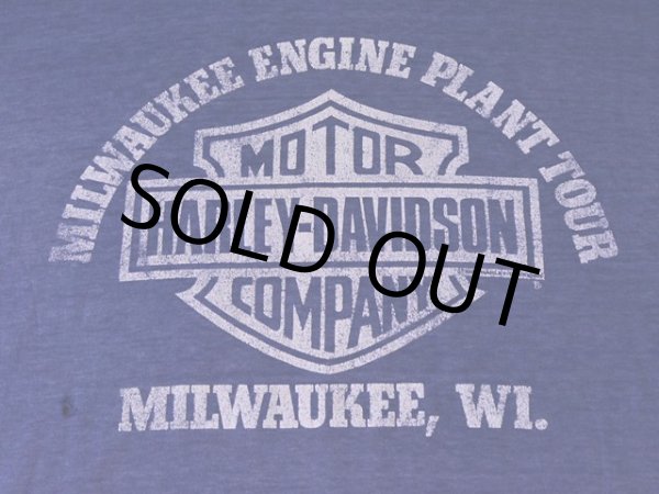 画像8: 1980s【HARLEY-DAVIDSON】Milwaukee Engine Plant Tour Tシャツ　 表記L  (8)