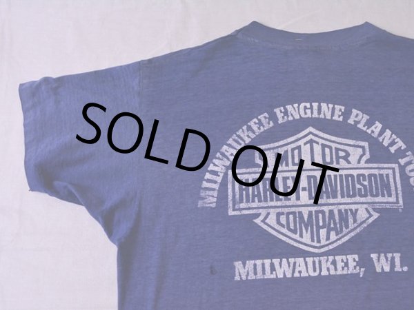 画像7: 1980s【HARLEY-DAVIDSON】Milwaukee Engine Plant Tour Tシャツ　 表記L  (7)