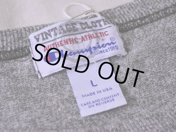 画像3: 1990s〜【Champion】杢ワンポイントTシャツ　 表記L  (3)