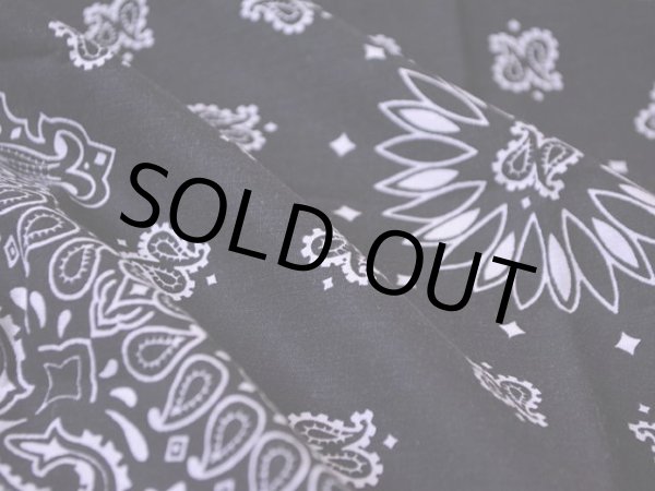 画像4: 1980s バンダナ ブラック　 MADE IN USA  (4)