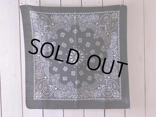 画像2: 1980s バンダナ ブラック　 MADE IN USA  (2)