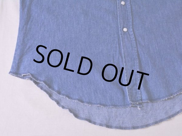 画像6: 1970s Wrangler 27MWデニムウエスタンシャツ  表記17  (6)