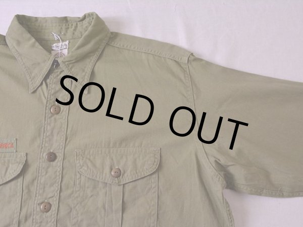 画像4: 1950s BOY SCOUTSマチ付きシャツ　 実寸L  (4)