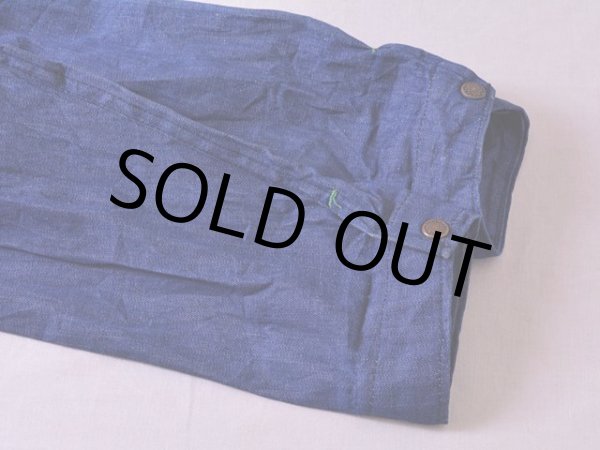 画像7: 1960s BLUE TOP デニムオールインワン　 表記42  (7)