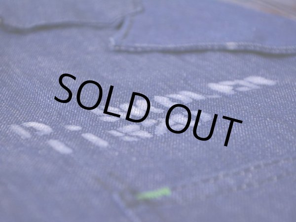 画像12: 1960s BLUE TOP デニムオールインワン　 表記42  (12)