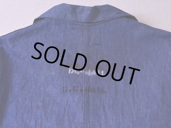 画像13: 1960s BLUE TOP デニムオールインワン　 表記42  (13)