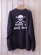 画像1: 1990s Harley Crue Motorcycle Club スカルL/S Tシャツ　 表記XL  (1)