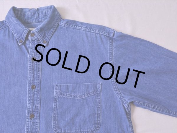 画像4: 1990s L.L.Bean デニムBDシャツ  表記M  (4)