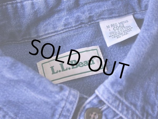 画像3: 1990s L.L.Bean デニムBDシャツ  表記M  (3)