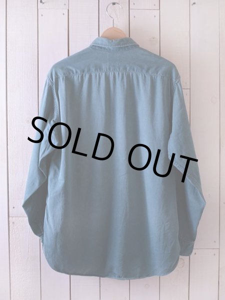 画像2: 1960s BIG MAC マチ付きワークシャツ  実寸L  (2)