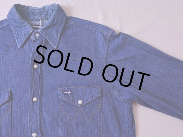 画像4: 1980s Wrangler 127MWデニムウエスタンシャツ  表記15  (4)