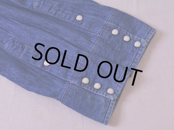 画像5: 1980s Wrangler 127MWデニムウエスタンシャツ  表記15  (5)