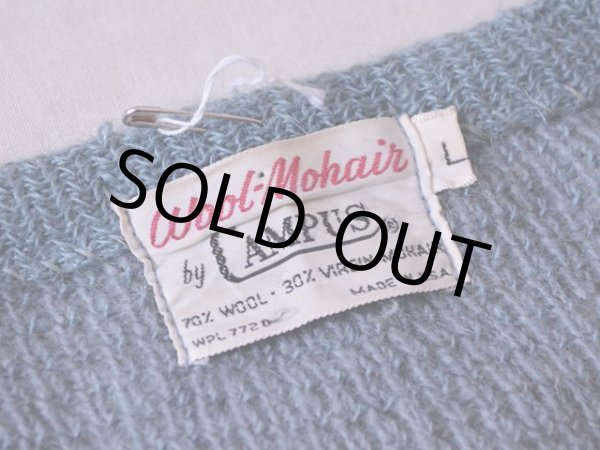 画像4: 1960s CAMPUS モヘアカーディガン　 表記L  (4)