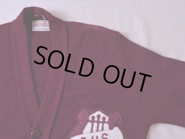 画像5: 1960s〜 BRISTOL PRODUCTS レタードカーディガン　 表記40  (5)