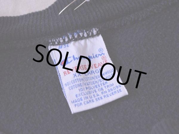 画像3: 1990s Champion リバースウィーブスウェット  目付きブラック  表記XXL  (3)