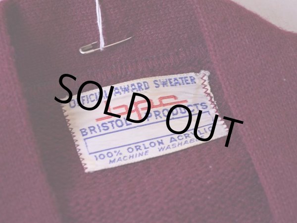 画像3: 1960s〜 BRISTOL PRODUCTS レタードカーディガン　 表記40  (3)