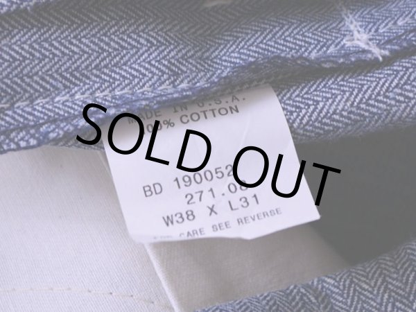 画像6: 1980s KEY Imperial ヘリンボーンオーバーオール　 DEAD STOCK!!　 表記W38 L31  (6)