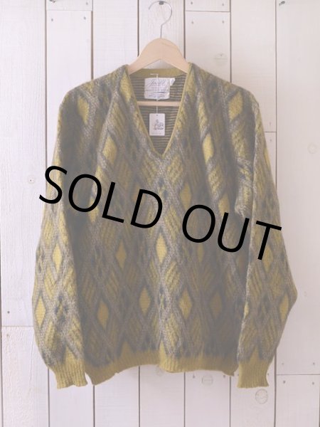 画像2: 1960s Jersild Vネックモヘアセーター　 表記L  (2)