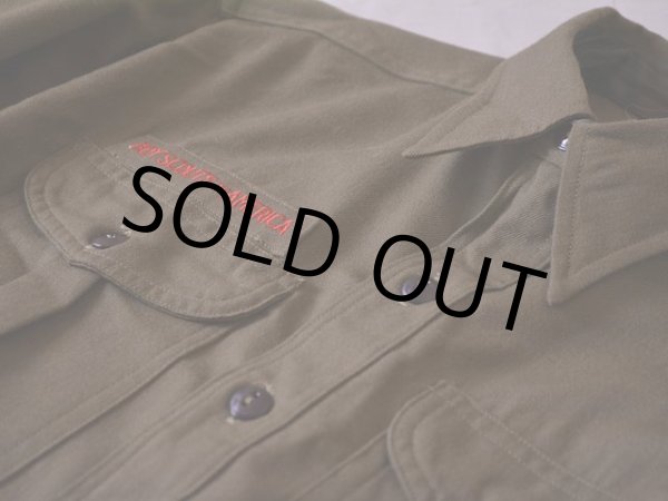 画像9: 1960s BOY SCOUTSマチ付きシャツ　 DEAD STOCK!!　 表記15  (9)