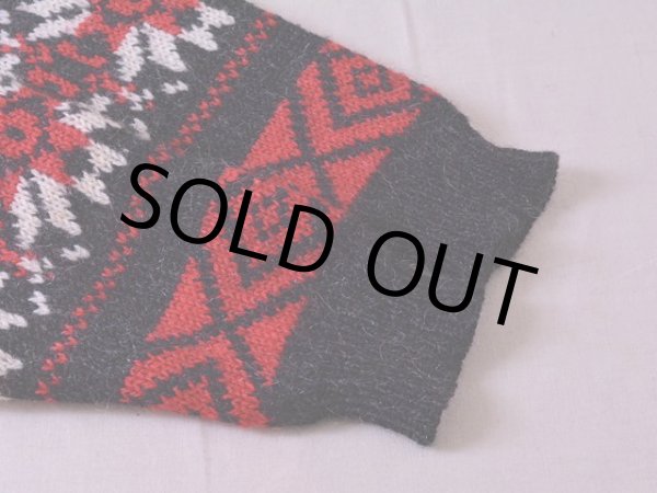 画像5: 1980s Woolrich ノルディック柄モヘア×ウールニットセーター  表記W-M  (5)