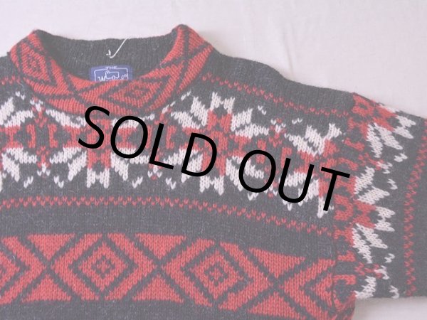 画像4: 1980s Woolrich ノルディック柄モヘア×ウールニットセーター  表記W-M  (4)