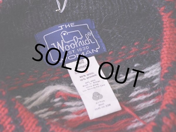 画像3: 1980s Woolrich ノルディック柄モヘア×ウールニットセーター  表記W-M  (3)