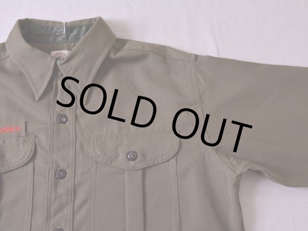 画像4: 1960s BOY SCOUTSマチ付きシャツ　 DEAD STOCK!!　 表記15  (4)