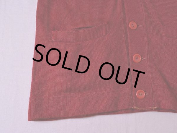 画像5: 1950s WEBER'S ウールニットカーディガン　 実寸SM  (5)