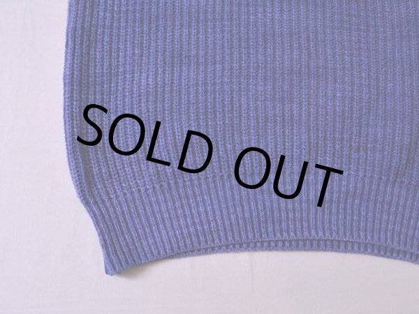 画像7: 1980s L.L.Bean インディゴ風コットンセーター  表記M  (7)