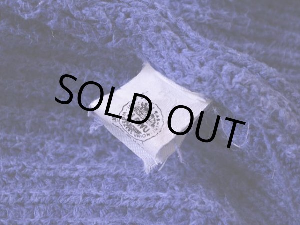 画像8: 1980s L.L.Bean インディゴ風コットンセーター  表記M  (8)