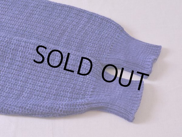 画像6: 1980s L.L.Bean インディゴ風コットンセーター  表記M  (6)