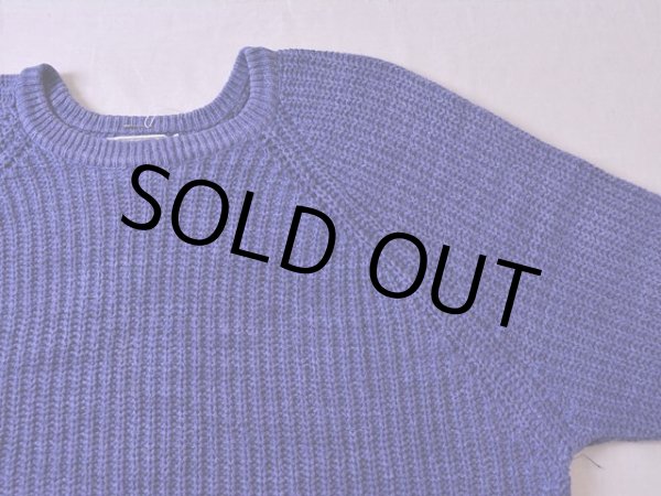 画像5: 1980s L.L.Bean インディゴ風コットンセーター  表記M  (5)