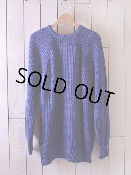 画像3: 1980s L.L.Bean インディゴ風コットンセーター  表記M  (3)