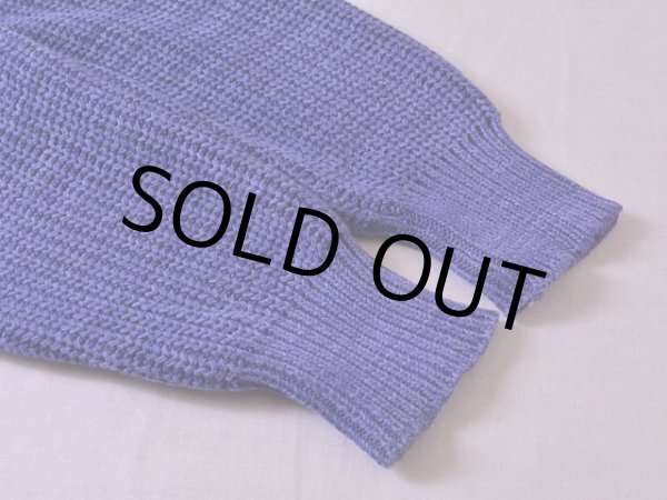 画像6: 1980s L.L.Bean インディゴ風コットンセーター  表記L  (6)