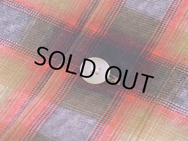 画像9: 1960s GoldenKey オンブレプリントネルシャツ　 DEAD STOCK!!　 表記L  (9)