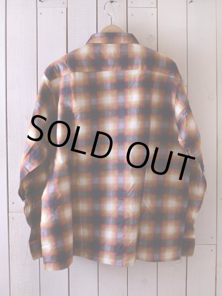 画像3: 1960s GoldenKey オンブレプリントネルシャツ　 DEAD STOCK!!　 表記L  (3)