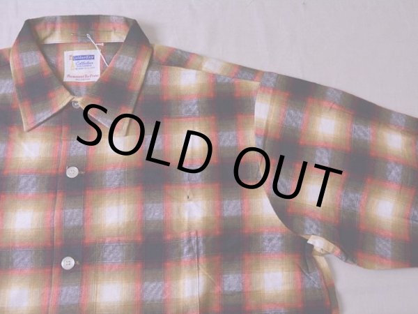 画像5: 1960s GoldenKey オンブレプリントネルシャツ　 DEAD STOCK!!　 表記L  (5)