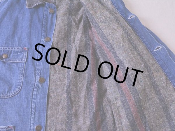 画像7: 1960s〜 Sears ブランケット付きデニムカバーオール  実寸36  (7)