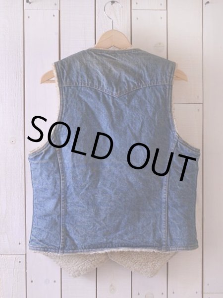 画像2: 1970s Levi's デニムボアベスト　 表記M  (2)