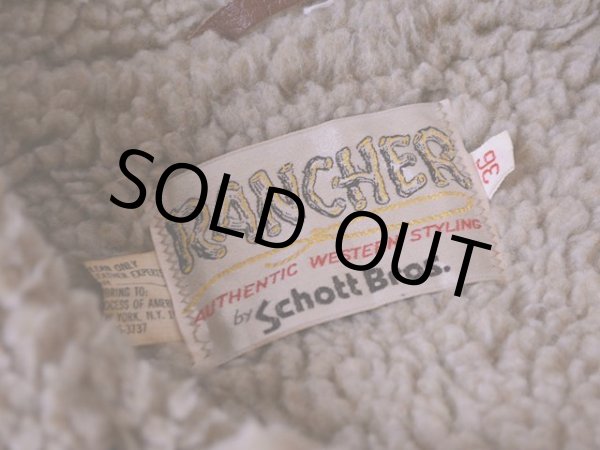 画像3: 1970s Schott RANCHER スウェードボアランチコート　 表記36  (3)