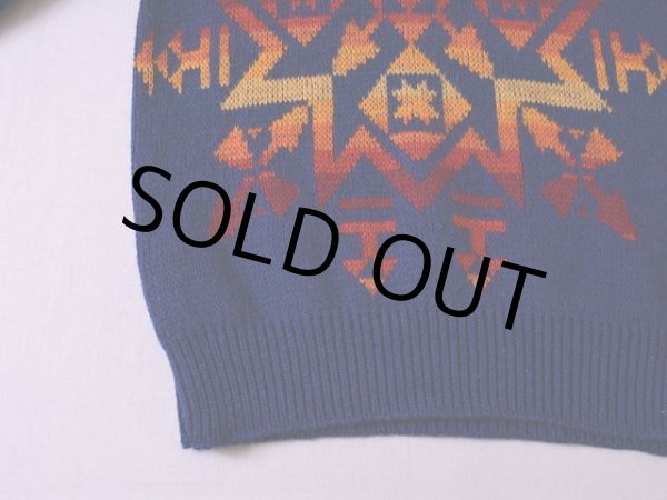画像7: 1970s PENDLETON ネイティブ柄ウールセーター　 表記M  (7)