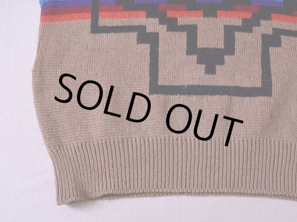 画像6: 1970s PENDLETON ネイティブ柄ウールセーター　 表記M  (6)
